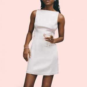 Tall Abercrombie & Fitch Elegant White Mini Dress size large tall